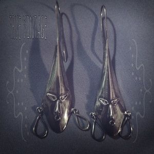 African vintage .925 earrings